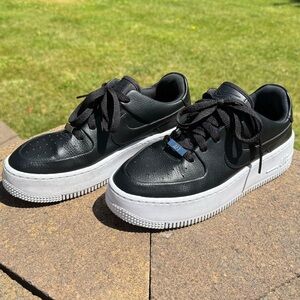 Nike Women's Air Force 1 Sage Shoes Black